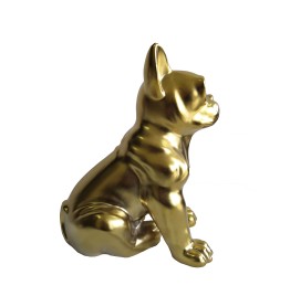 Gözlüklü Altın Köpek Dekoratif Obje